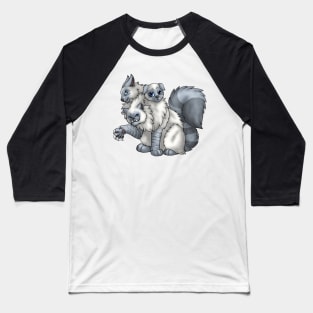 CerPURRus: Blue Lynx Point Baseball T-Shirt
